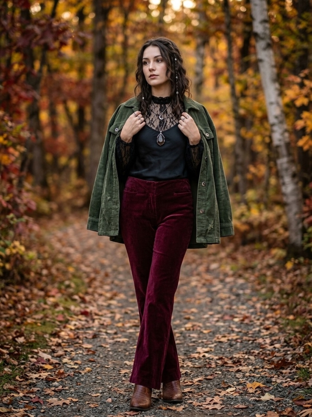 Vintage Velvet Pants Burgundy Straight Leg Whimsigoth Indie Sleaze